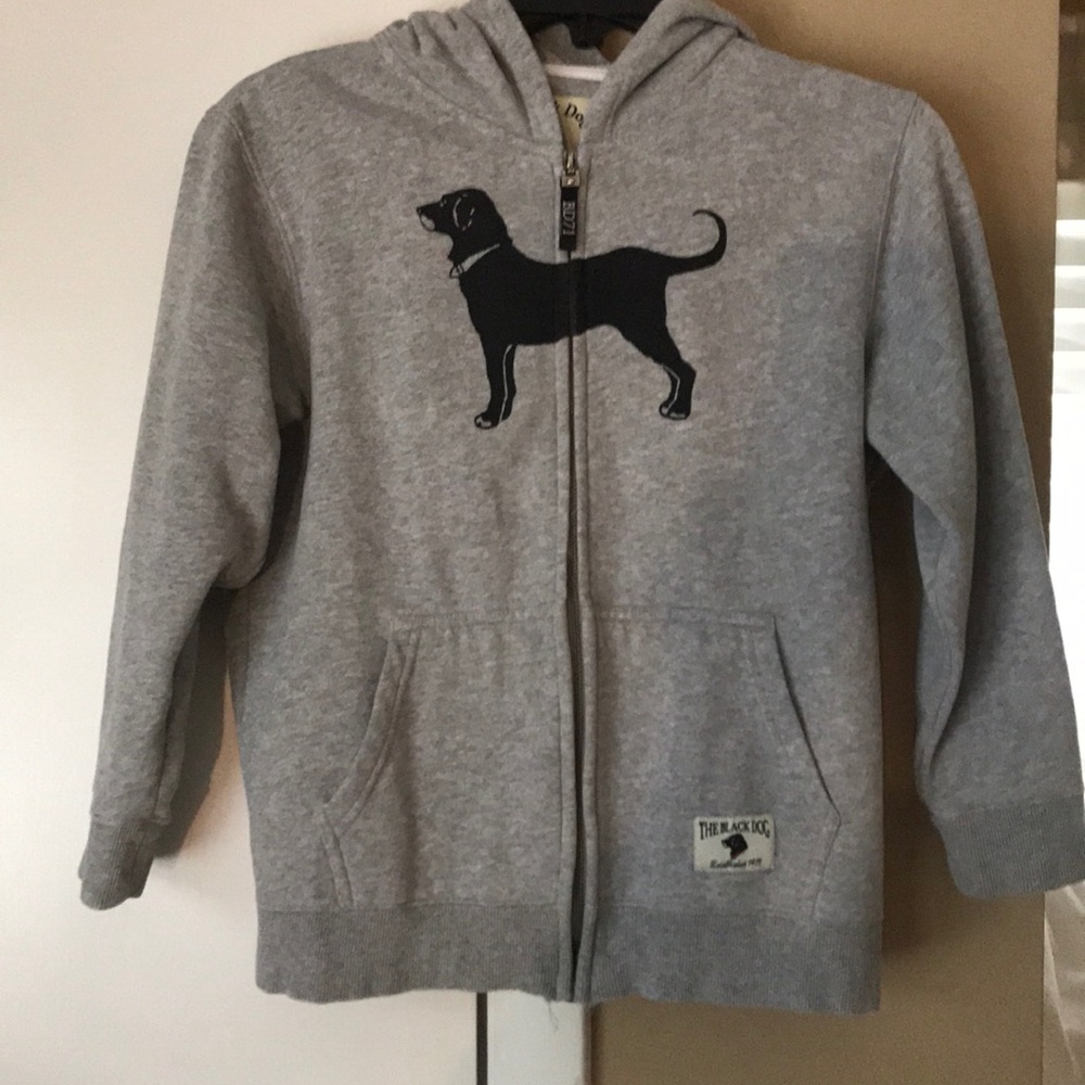 Grey The Black Dog Hoodie